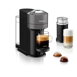 NIB Nespresso Vertuo Next, Gray, & Aeroccino3 Milk Frother